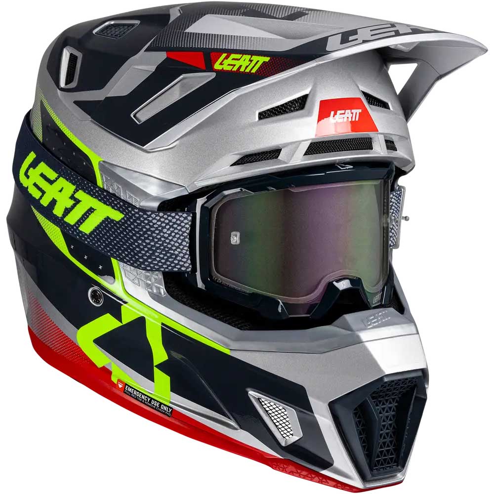 Leatt Kit Moto 7.5 V25 Steel шлем + очки Leatt Velocity 4.5