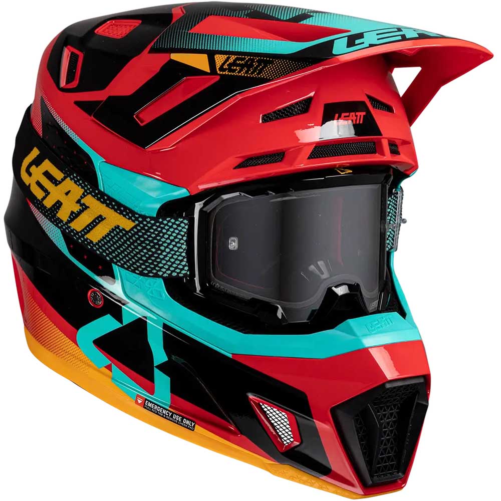 Leatt Kit Moto 7.5 V25 Red шлем + очки Leatt Velocity 4.5
