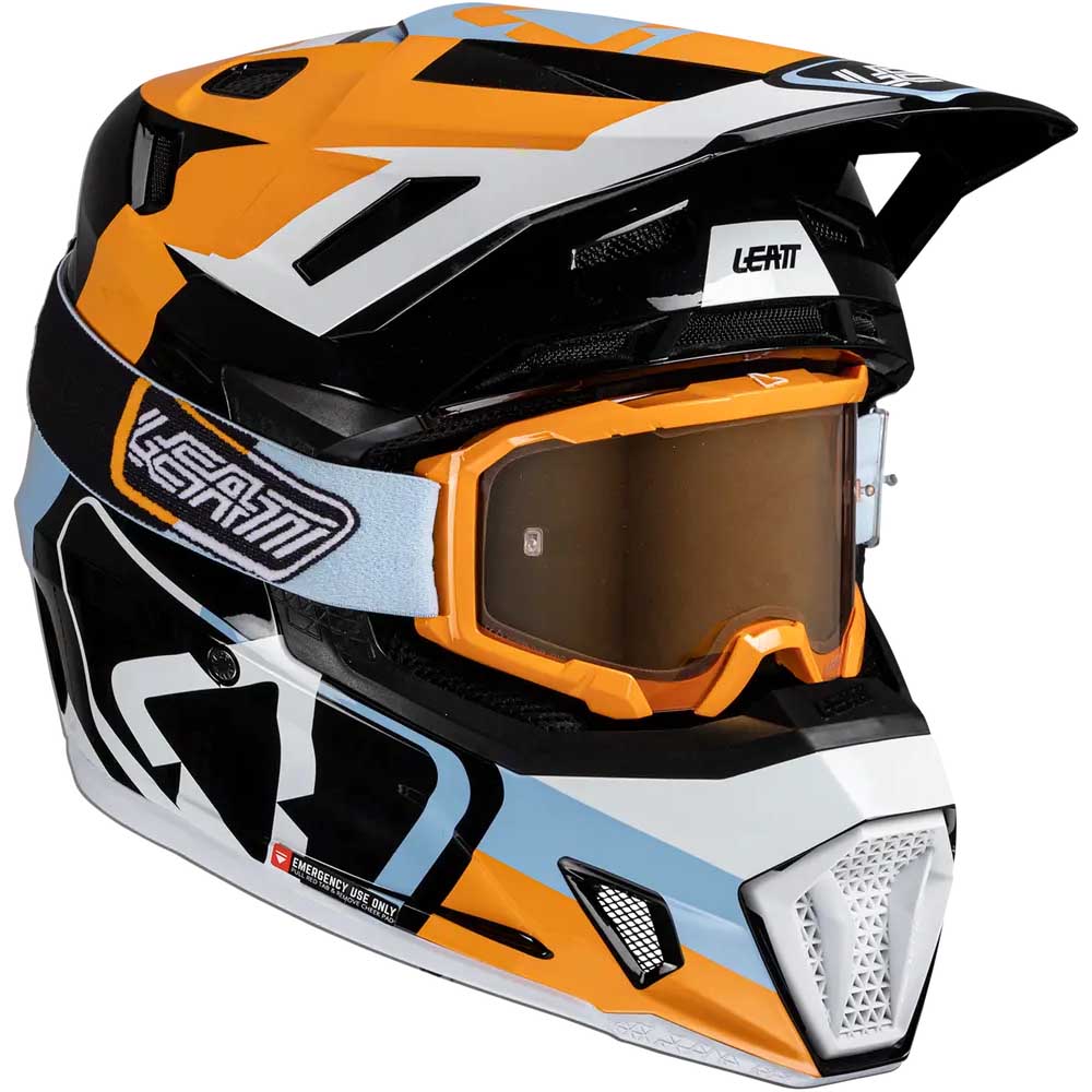 Leatt Kit Moto 7.5 V25 Orange шлем + очки Leatt Velocity 4.5