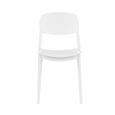 Стул пластиковый, штабелируемый ELLER (белый)