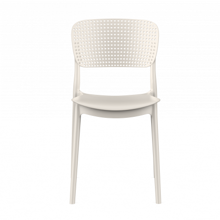 Стул пластиковый, штабелируемый ESKA  (светло-бежевый)