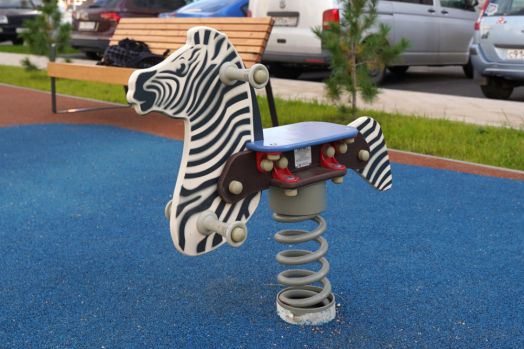 Качалка на пружине "Зебра"