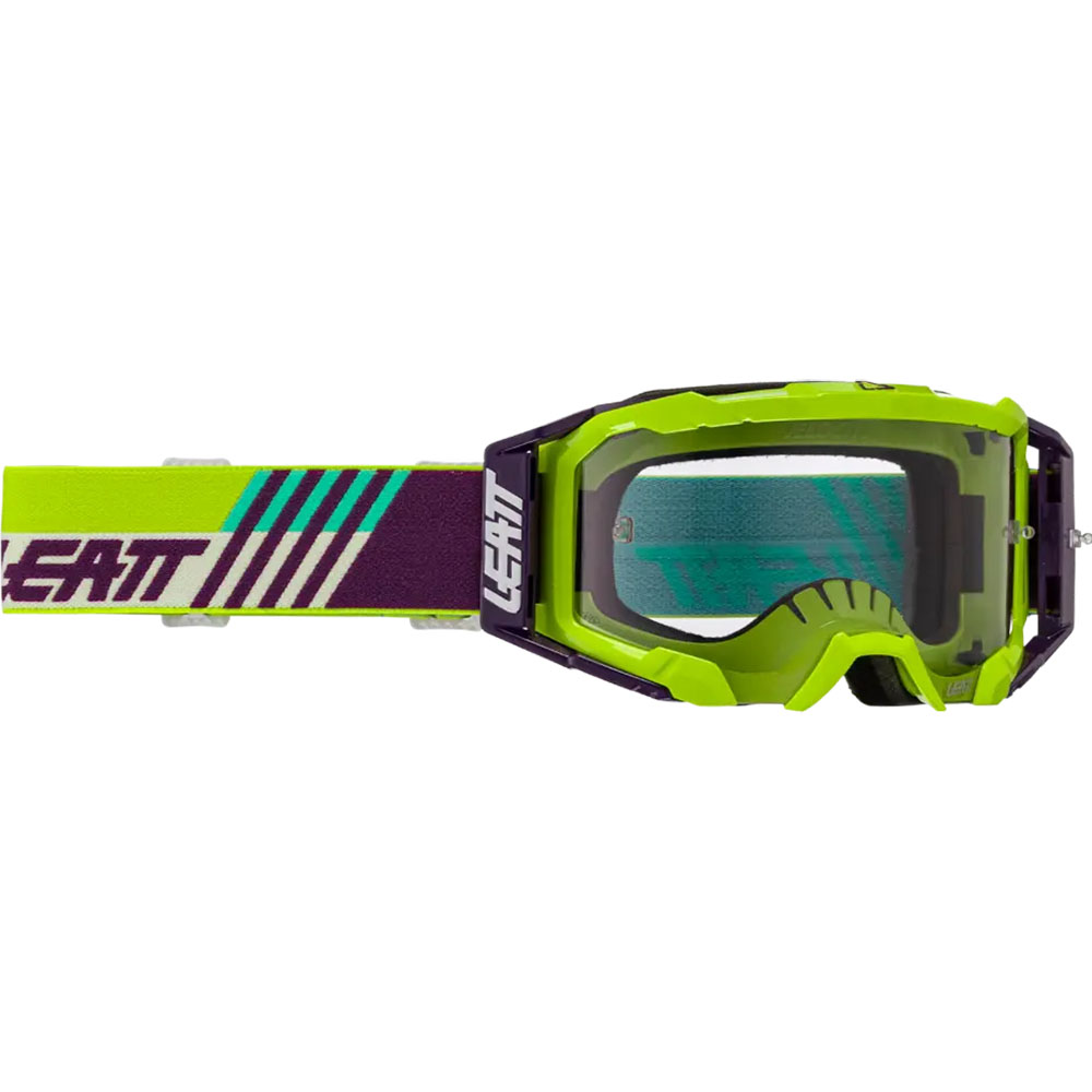 Leatt Velocity 5.5 Cryztal  Lime Purple 75% (2025) очки для мотокросса и эндуро