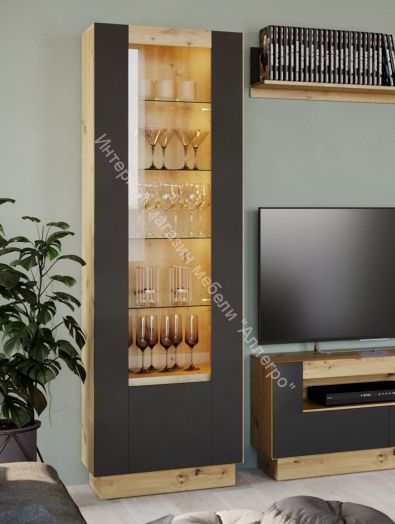 Шкаф-сервант MODO Артизан/Чёрный