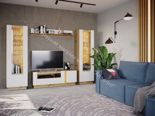 Шкаф-сервант MODO Артизан/Белый