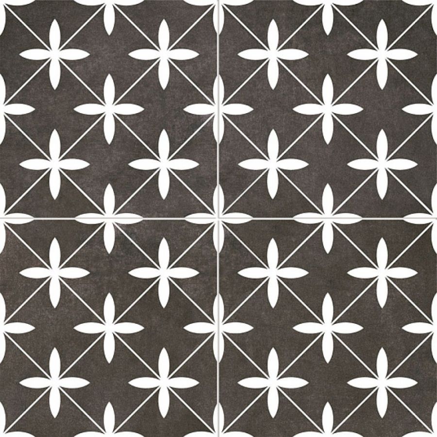 Плитка NKR CHIC POOLE BLACK 45x45 см