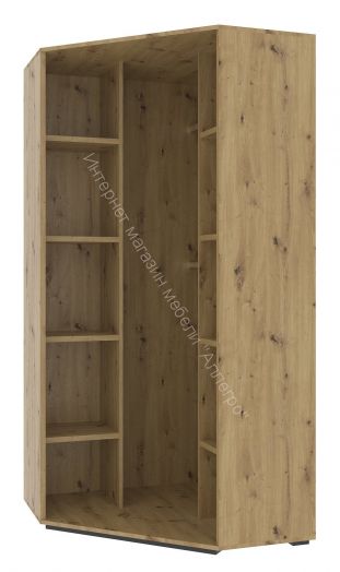 Шкаф угловой ШКУ-95 KUBO Артизан/Серый