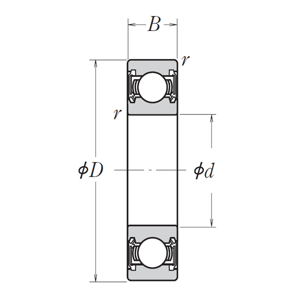 Подшипник 6011 DDU C3
