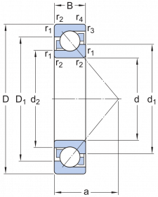Подшипник 7207 B TVP UA