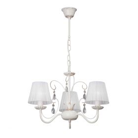 Люстра Vitaluce V3368-0/3, 3xE14 Макс. 40Вт Бело-Бежевый, с Золотом / Виталюче.
