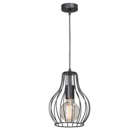 Люстра Vitaluce V4390-1/1S, 1хE27 Макс. 60Вт Черный, Матовый / Виталюче.