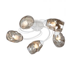 Люстра Vitaluce V4927-0/5PL, 5xE27 Макс. 40Вт Белый, Матовый / Виталюче.