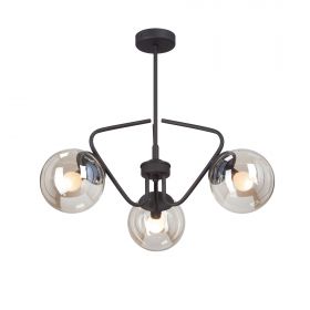 Люстра Vitaluce V4715-1/3PL, 3xE14 Макс. 40Вт Черный, Матовый / Виталюче.