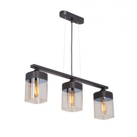 Люстра Vitaluce V3996-1/3S, 3xE27 Макс. 40Вт Черный, Матовый / Виталюче.
