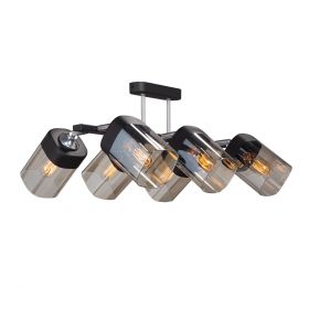 Люстра Vitaluce V4895-1/6PL, 6хЕ27 Макс.  40 Вт Черный, Матовый / Виталюче.