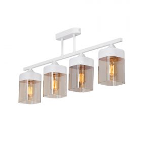 Люстра Vitaluce V4923-0/4PL, 4xE27 Макс. 40Вт Белый, Матовый / Виталюче.