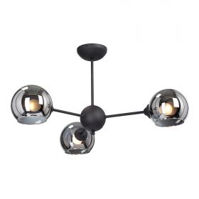 Люстра Vitaluce V4321-1/3PL, 3xE14 Макс. 40Вт Черный, Матовый / Виталюче.