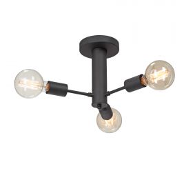 Люстра Vitaluce V3953-1/3PL, 3xE27 Макс. 40Вт Черный, Матовый / Виталюче.