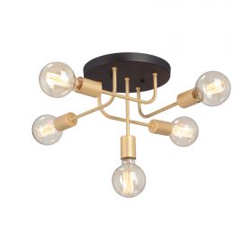 Люстра Vitaluce V3998-8/5PL, 5xE27 Макс. 15Вт Золото / Виталюче.