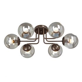 Люстра Vitaluce V4863-7/6PL, 6xE14 Макс. 40Вт Коньячная Бронза / Виталюче.