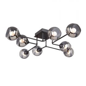Люстра Vitaluce V4795-1/8PL, 8xE27 Макс. 40Вт Черный, Матовый / Виталюче.