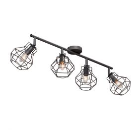 Люстра Vitaluce V4883-2/4PL, 4хЕ14 Макс. 40Вт Бронзовый, Графит / Виталюче.