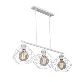 Люстра Vitaluce V4269-0/3S, 3xE27 Макс. 40Вт Белый, Матовый / Виталюче.