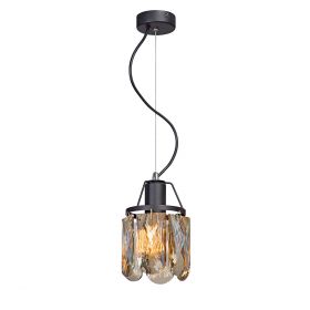 Люстра Vitaluce V5327-1/1S, 1хE27 Макс. 60Вт Черный, Матовый / Виталюче.