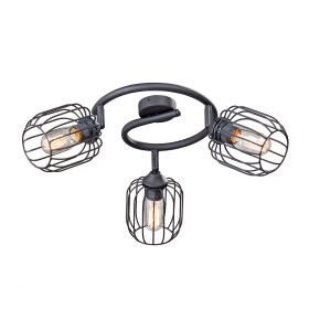 Люстра Vitaluce V4299-1/3PL, 3хE27 Макс. 60Вт Черный, Матовый / Виталюче.
