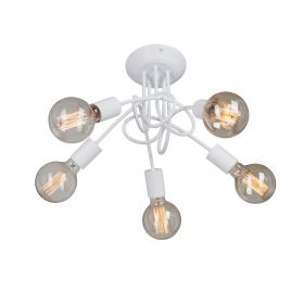 Люстра Vitaluce V3727-0/5PL, 5x27 Макс. 40Вт Белый, Матовый / Виталюче.