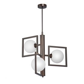 Люстра Vitaluce V4859-7/3PL, 3хG9 Макс. 28Вт Коньячная, Бронза / Виталюче.