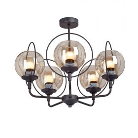 Люстра Vitaluce V3991-1/5PL, 5xE27 Макс. 40Вт Черный, Матовый / Виталюче.