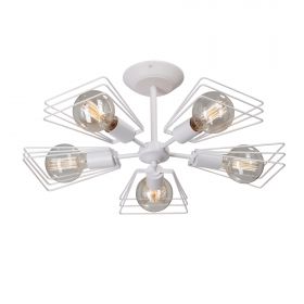 Люстра Vitaluce V4378-0/5PL, 5xE27 Макс. 40Вт Белый, Матовый / Виталюче.