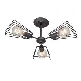 Люстра Vitaluce V4378-1/3PL, 3xE27 Макс. 40Вт Черный, Матовый / Виталюче.