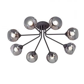 Люстра Vitaluce V4724-1/8PL, 8хE27 Макс. 60Вт Черный, Матовый / Виталюче.