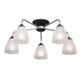 Люстра Vitaluce V3946-1/5PL, 5хЕ14 Макс. 40Вт Черный, Матовый / Виталюче.
