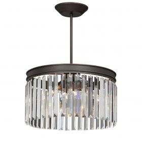 Люстра Vitaluce V5153-8/3PL, 3хE14 Макс. 40Вт Бронза, Темная / Виталюче.