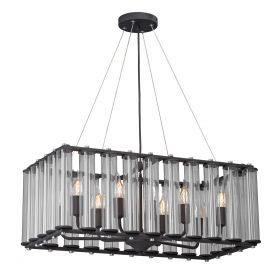 Люстра Vitaluce V5310-1/10, 10xE14 Макс. 40Вт Черный, Матовый / Виталюче.