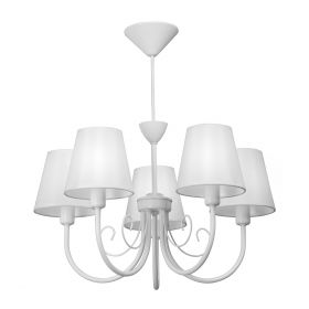 Люстра Vitaluce V3325/5, 5хE14 Макс. 40Вт Белый, Глянцевый / Виталюче.