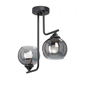Люстра Vitaluce V4949-1/2PL, 2хЕ27 Макс. 40Вт Черный, Матовый / Виталюче.