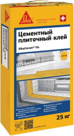 Цементный Плиточный Клей 25кг Sika SikaCeram Fix.