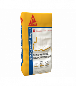 Высококачественный Быстротвердеющий Цементный Плиточный Клей 25кг Sika SikaCeram Rapid.