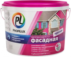 Краска Фасадная ProfiLux PL-112А 40кг Белая, Морозостойкая, Водно-Дисперсионная, Глубокоматовая / Профилюкс 112.
