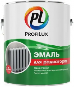 Эмаль для Радиаторов ProfiLux 1.9кг Белая,Полуматовая, Алкидная / Профилюкс для Радиаторов.