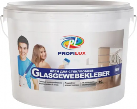 Клей для Стеклообоев Profilux Glasgewebekleber 10кг Белый, Водно-Дисперсионный, без Запаха.