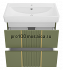 Тумба под раковину Brevita Vega 70 подвесная (олива)