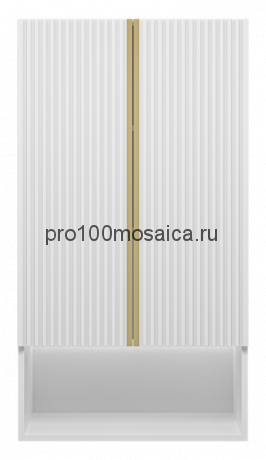 Шкаф Brevita Vega 60 над стиральной машиной подвесной с подсветкой (белый)
