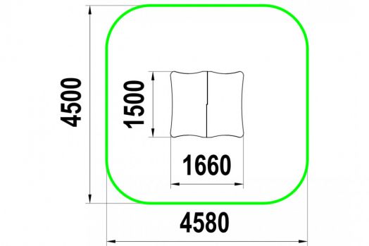 Домик для детской площадки "Беседка"