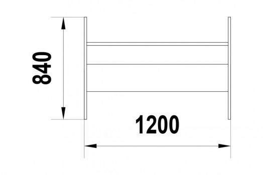 Скамейка для детской площадки "Дельфин"
