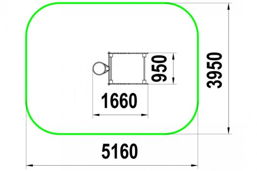 Баскетбольная стойка "Жираф"